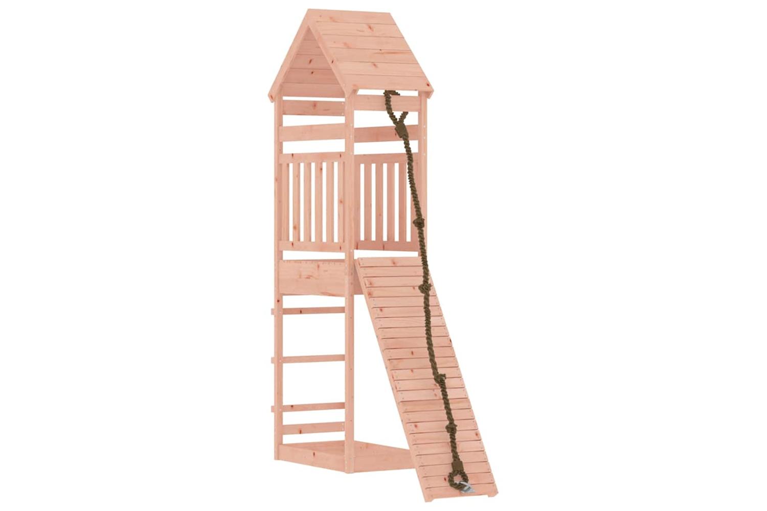 Vidaxl 3156899 Playhouse With Climbing Wall Solid Wood Douglas-2