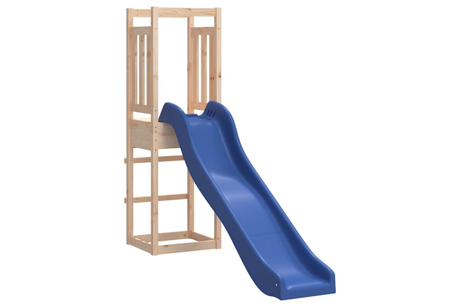 Vidaxl 3155942 Playhouse With Slide Solid Wood Pine