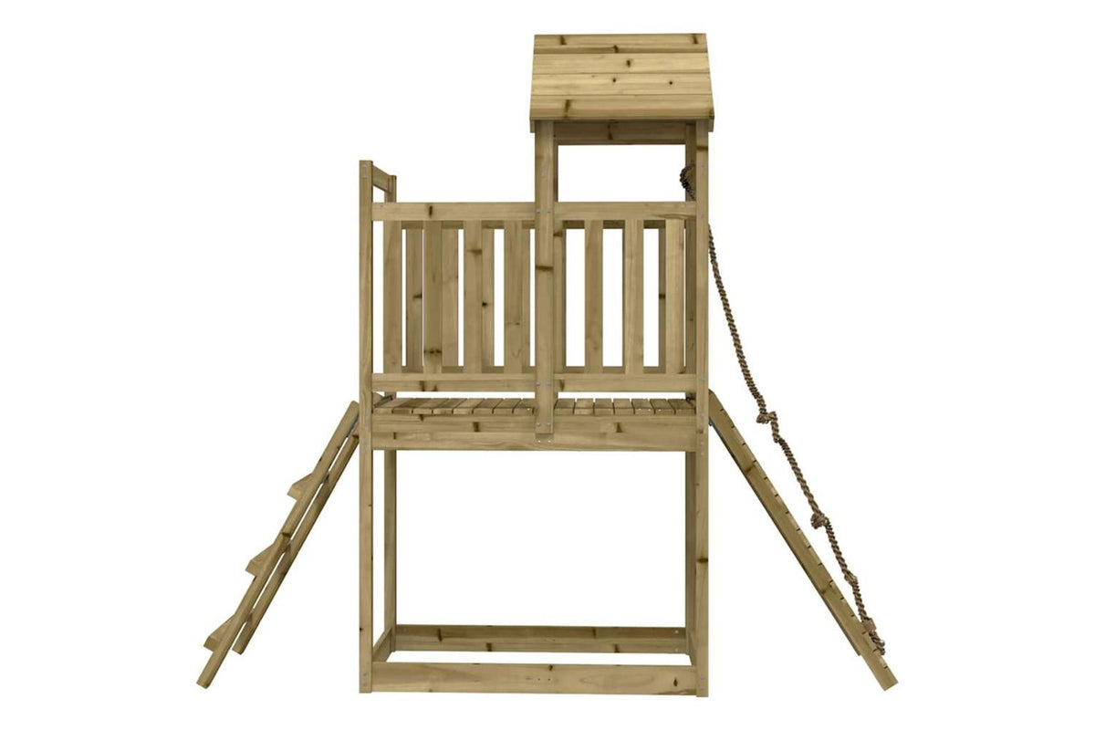 Vidaxl 3155869 Playhouse With Climbing Wall Impregnated Wood Pine-5