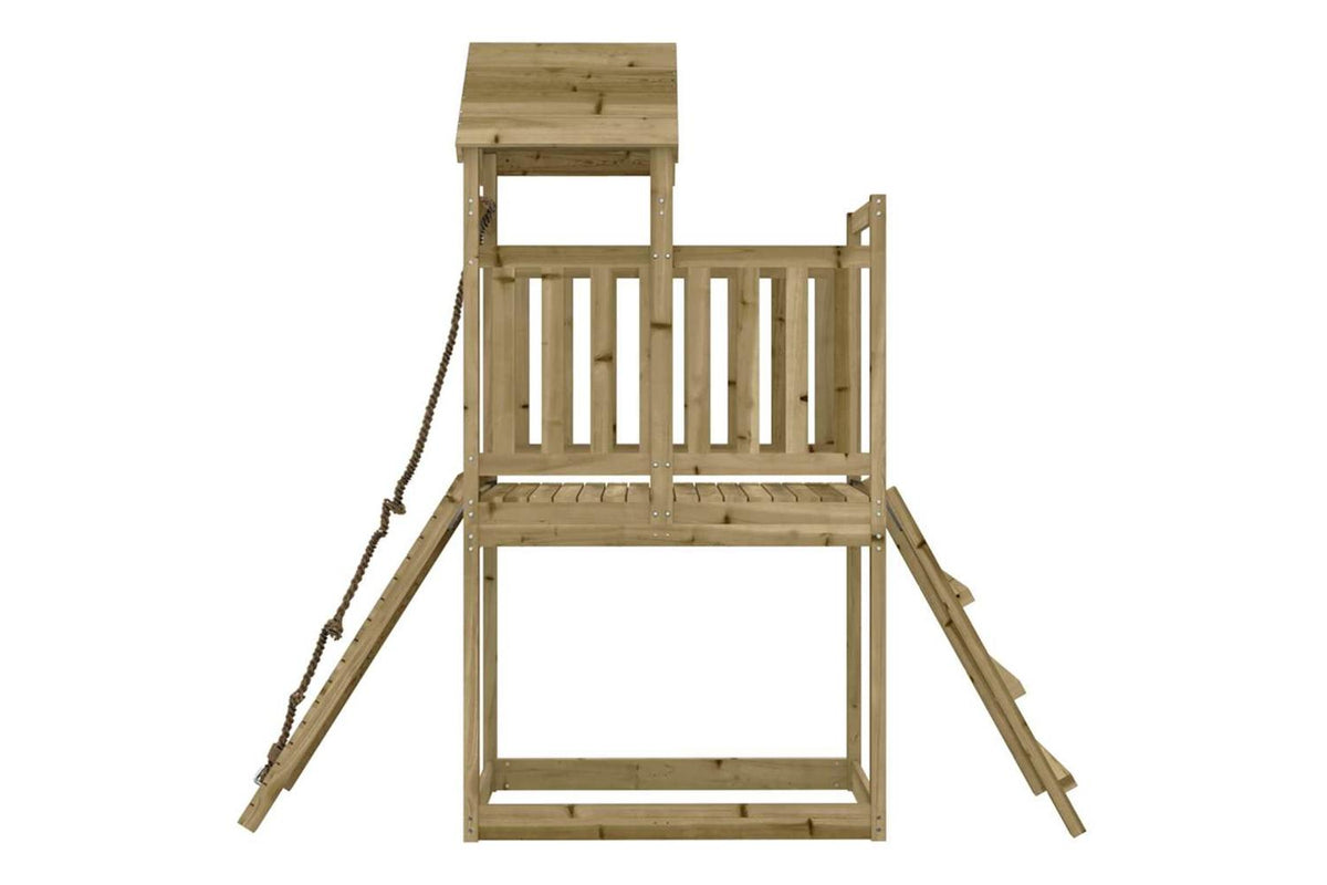 Vidaxl 3155869 Playhouse With Climbing Wall Impregnated Wood Pine-6