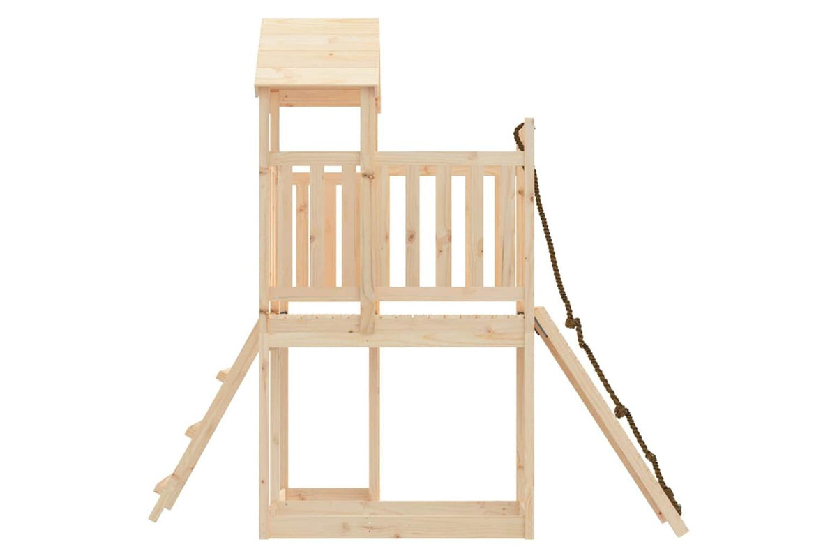 Vidaxl 3155831 Playhouse With Climbing Wall Solid Wood Pine-5