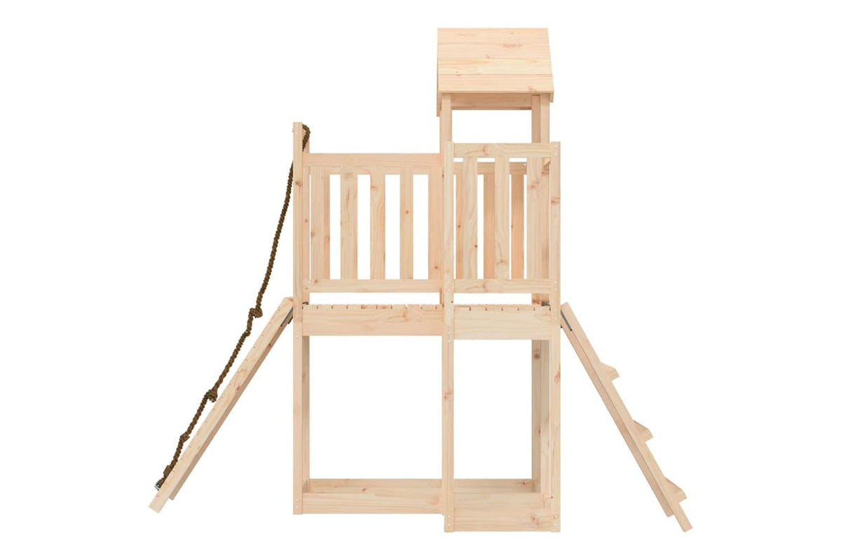 Vidaxl 3155831 Playhouse With Climbing Wall Solid Wood Pine-6
