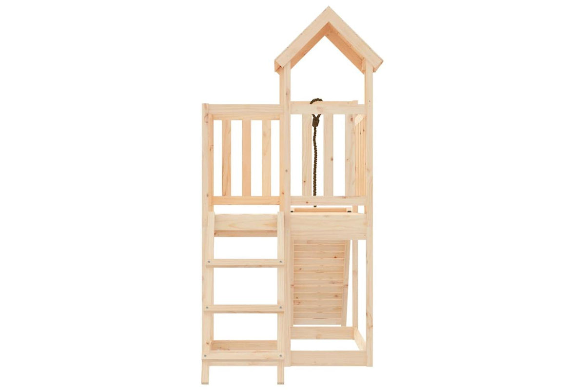 Vidaxl 3155831 Playhouse With Climbing Wall Solid Wood Pine-7