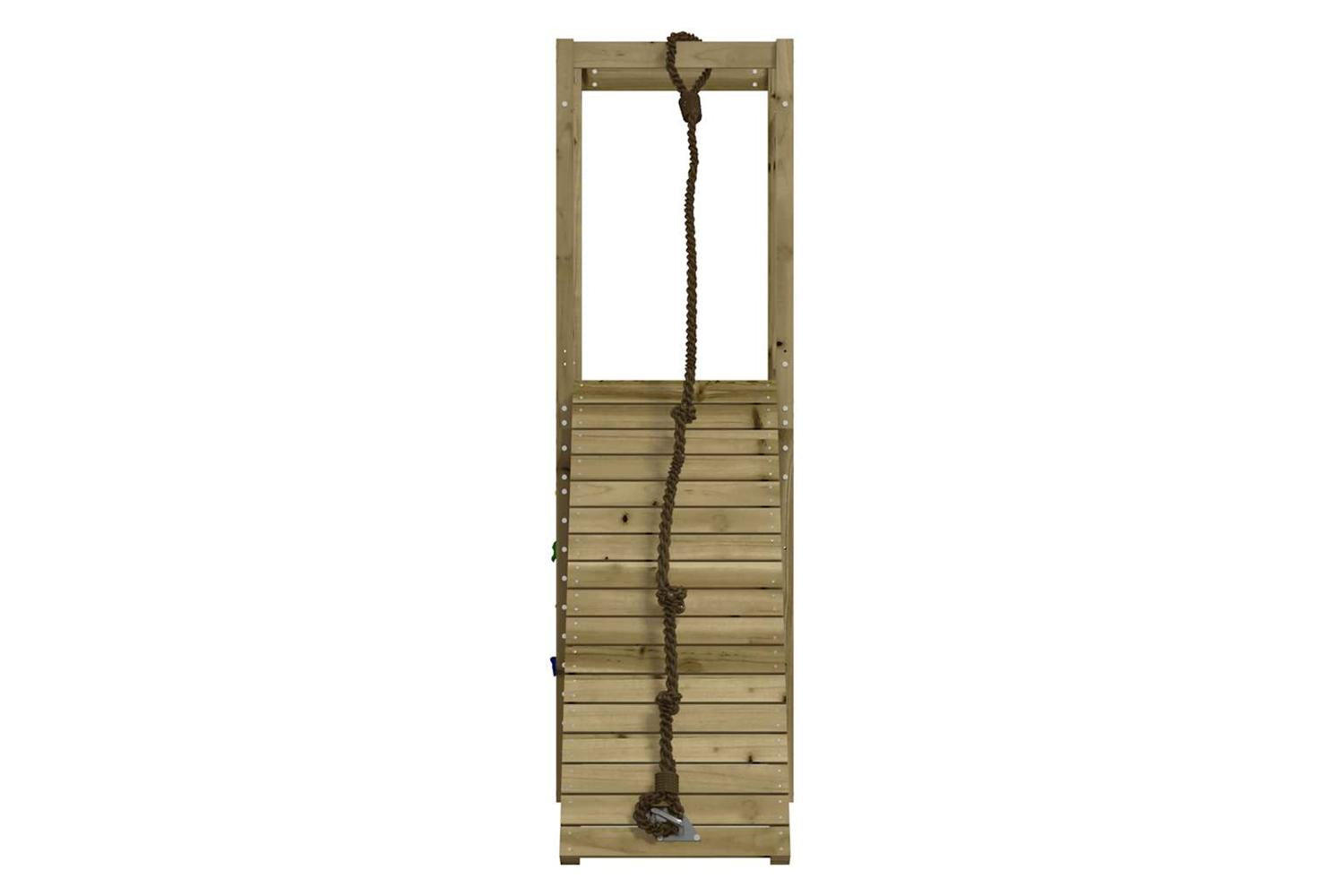 Vidaxl 3155917 Playhouse With Climbing Wall Impregnated Wood Pine-4