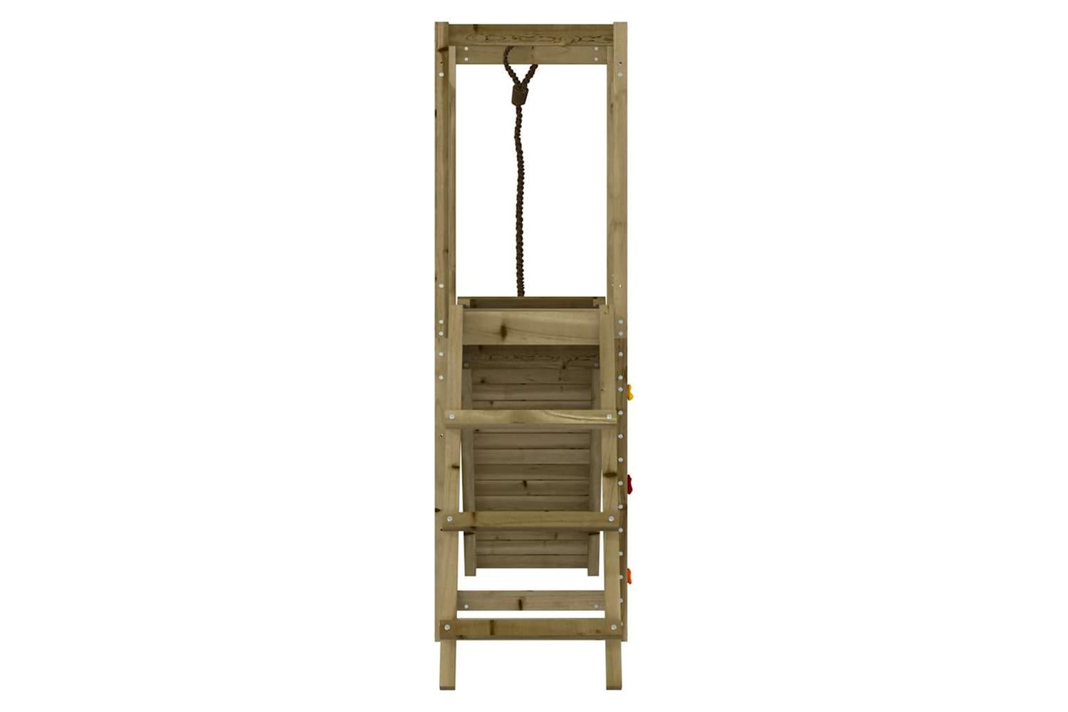 Vidaxl 3155917 Playhouse With Climbing Wall Impregnated Wood Pine-5
