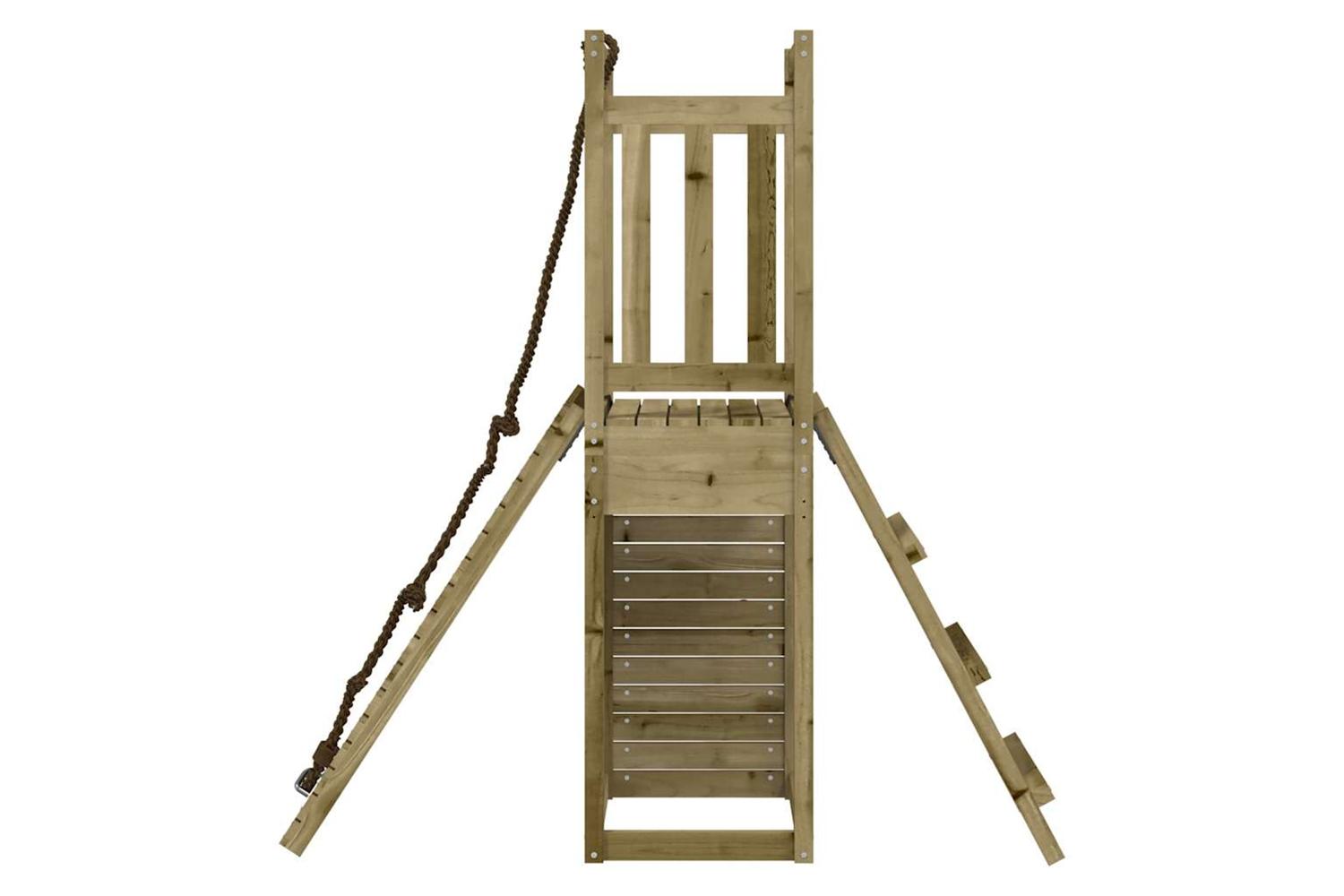 Vidaxl 3155917 Playhouse With Climbing Wall Impregnated Wood Pine-6
