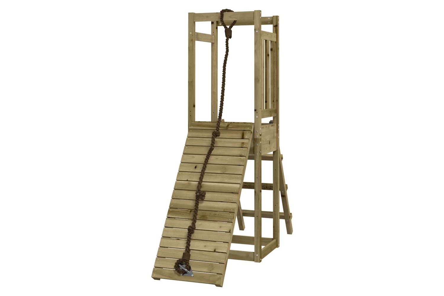 Vidaxl 3155917 Playhouse With Climbing Wall Impregnated Wood Pine-7