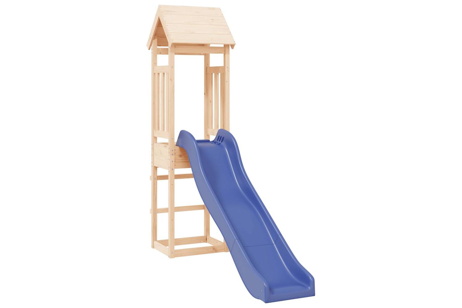 Vidaxl 3155807 Playhouse With Slide Solid Wood Pine