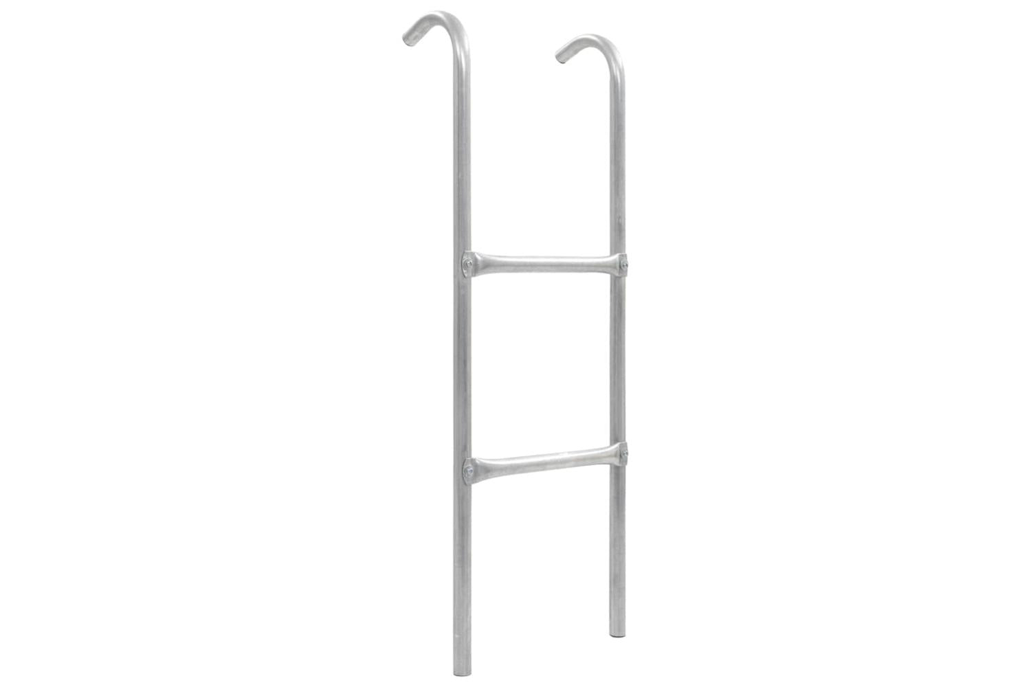 vidaXL 92409 2-step Trampoline Ladder Steel Silver 102.6cm