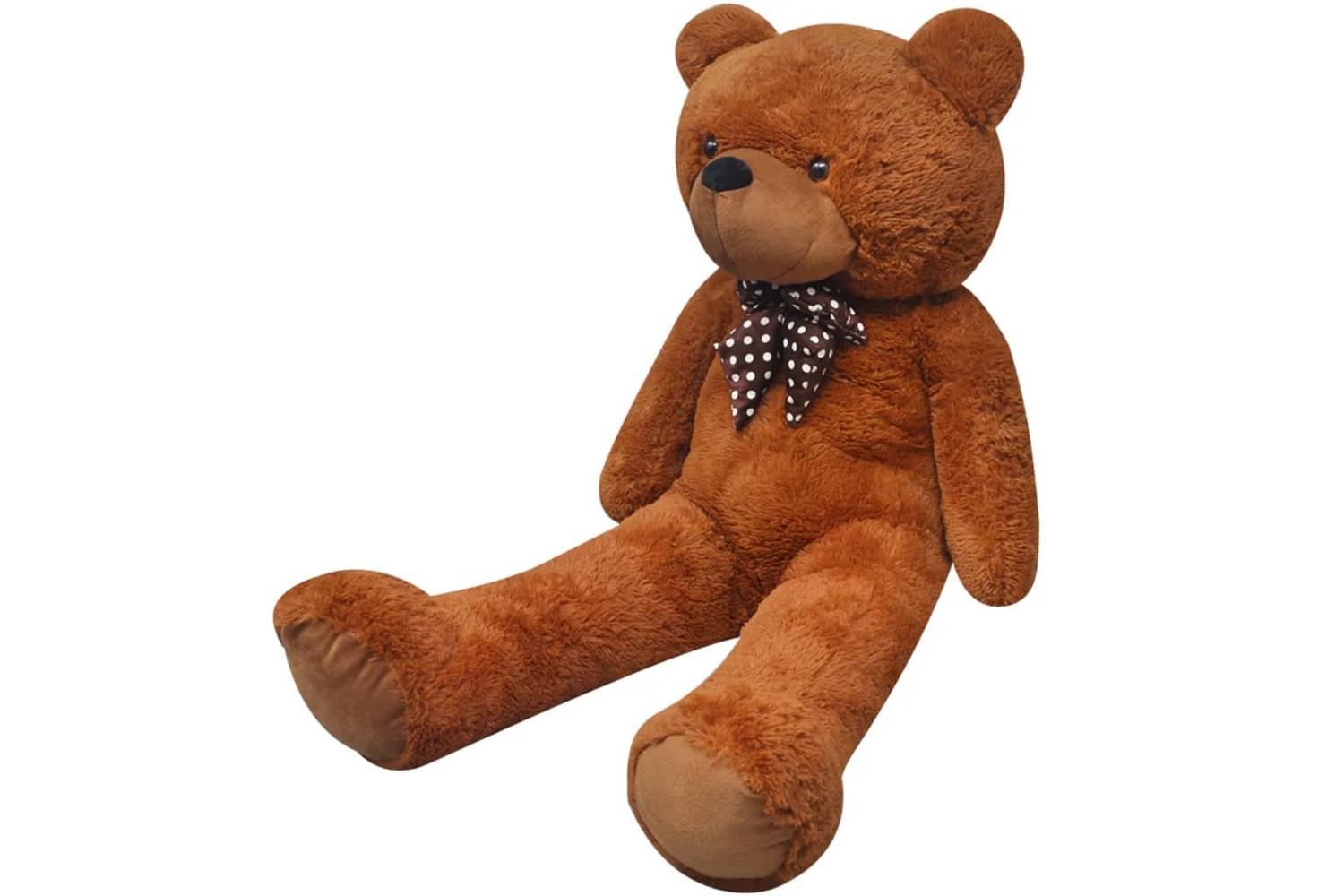 vidaXL 80100 Xxl Soft Plush Teddy Bear Toy Brown 160cm