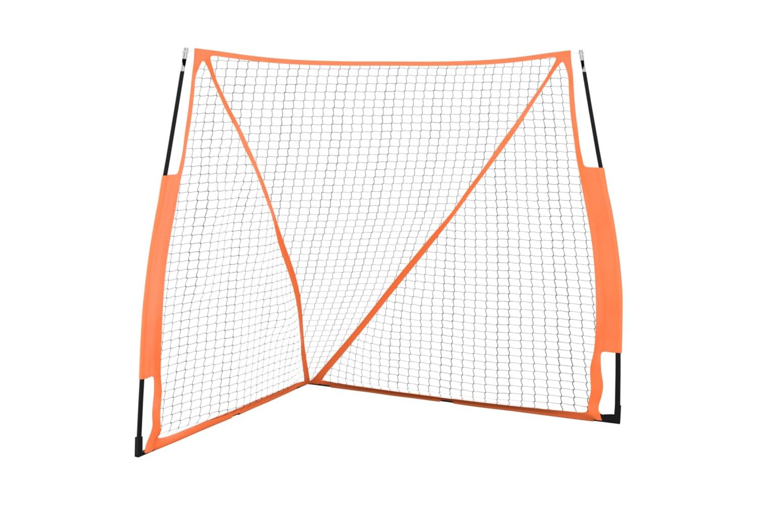 Vidaxl 93737 Portable Baseball Net Orange&black 183x182x183cm Steel&polyester
