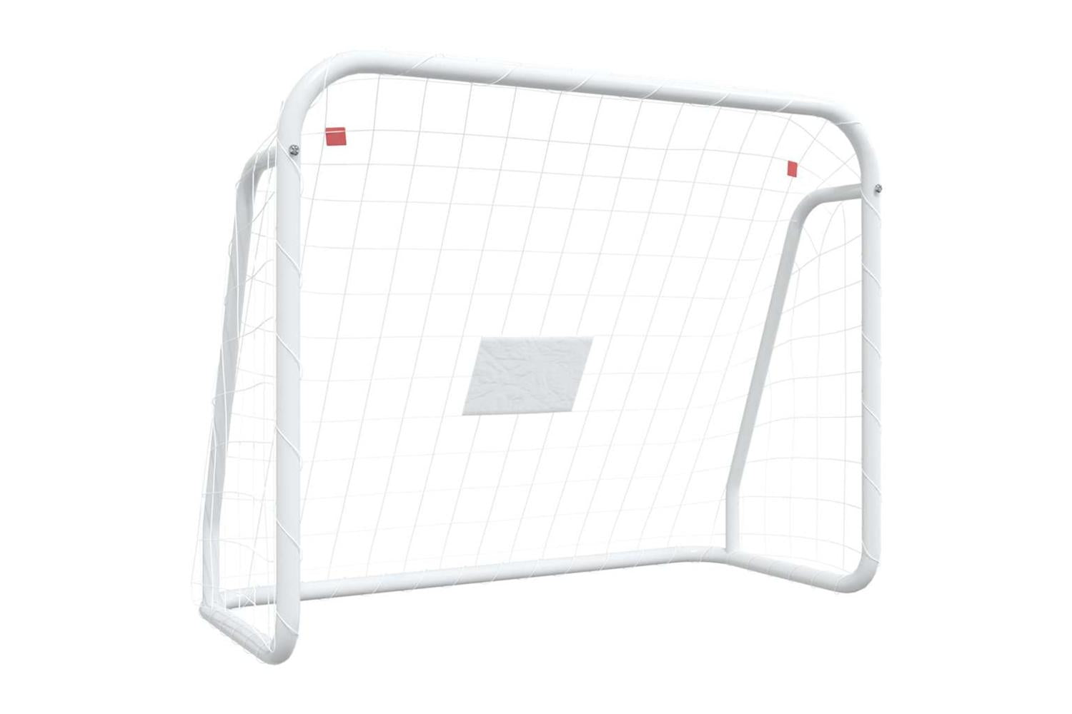 vidaXL 93732 Football Goal With Net White 125x96x60cm Steel&polyester