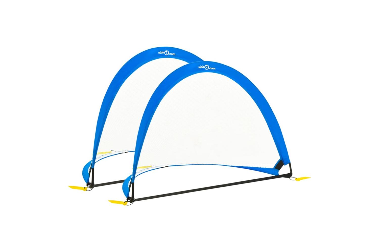 vidaXL 93365 Children Football Goals 2 Pcs Set With Storage Bag 119x82x84.5cm