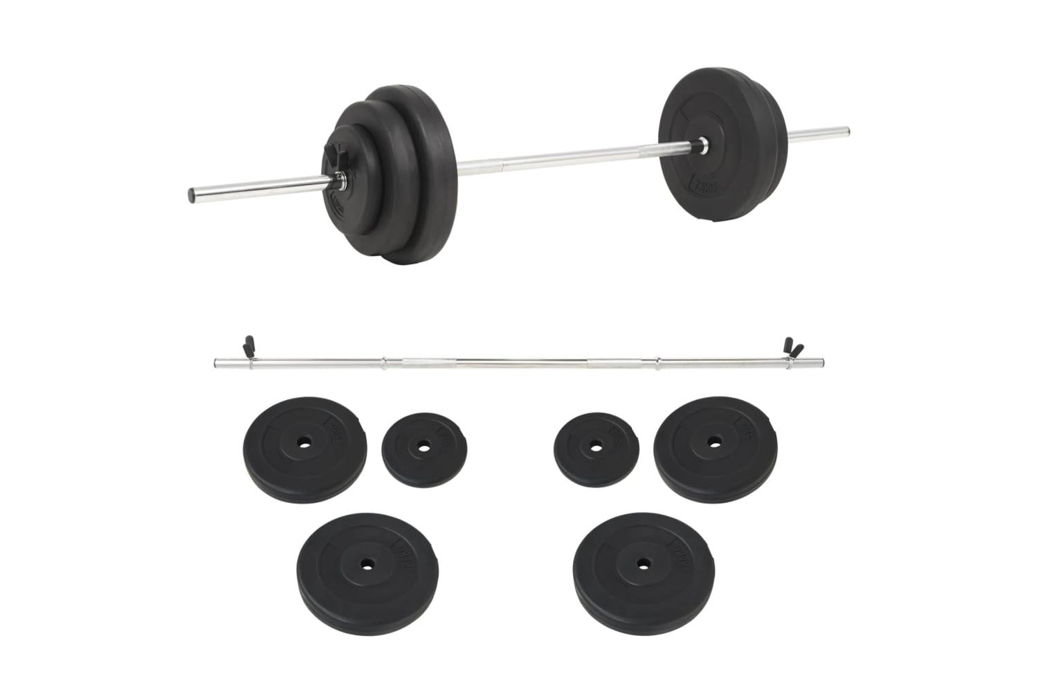 Vidaxl 91398 Barbell Set 30 Kg