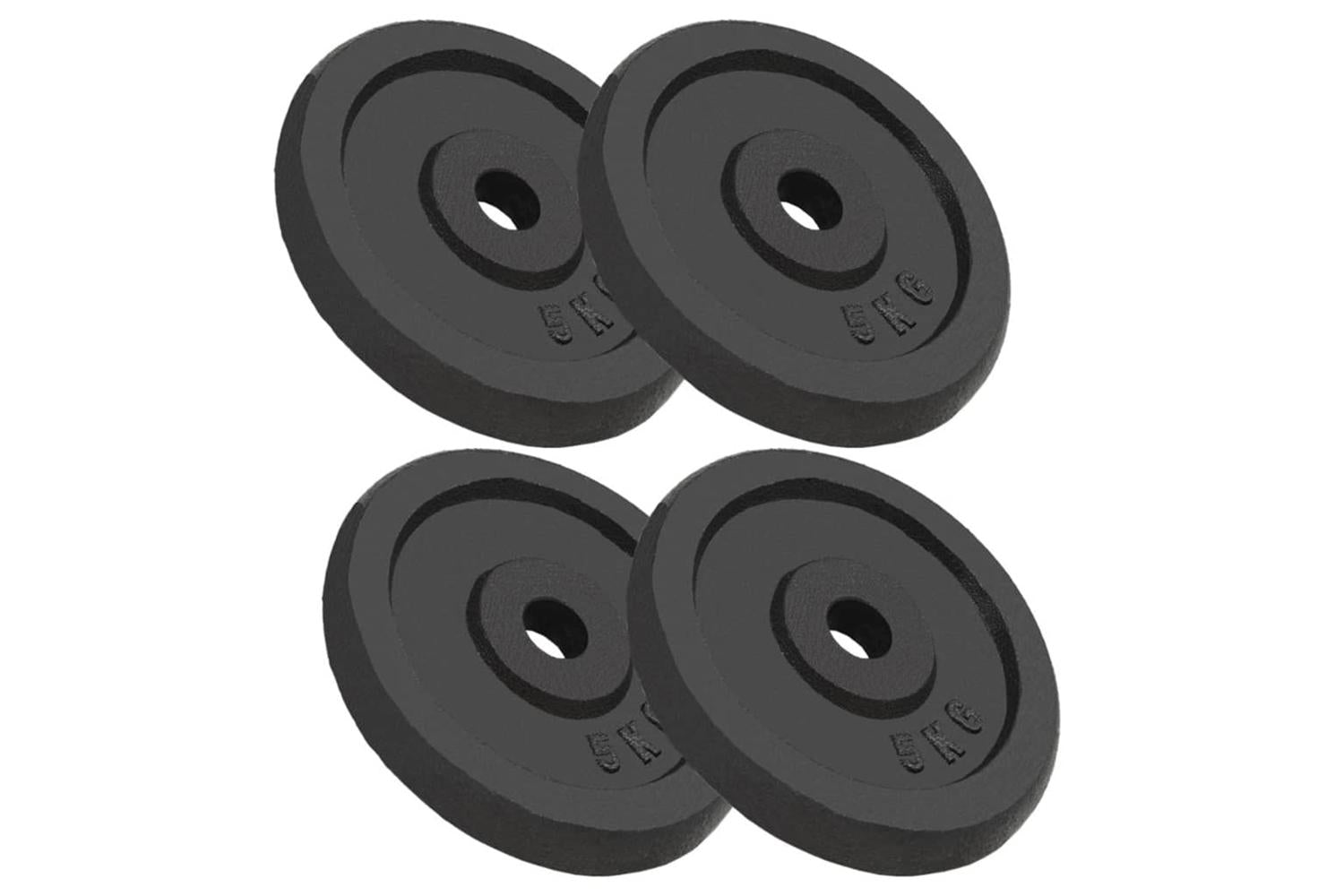 Vidaxl 91392 Weight Plates 4 Pcs 4x5 Kg Cast Iron