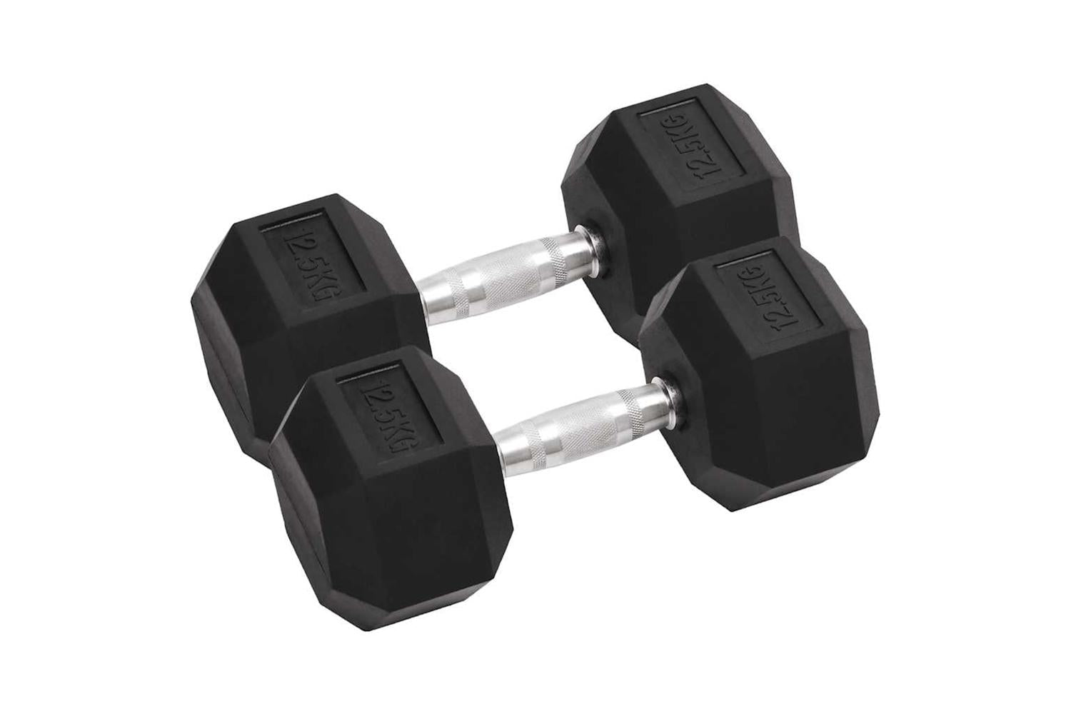 Vidaxl 93605 Dumbbells 2 Pcs 25 Kg Cast Iron