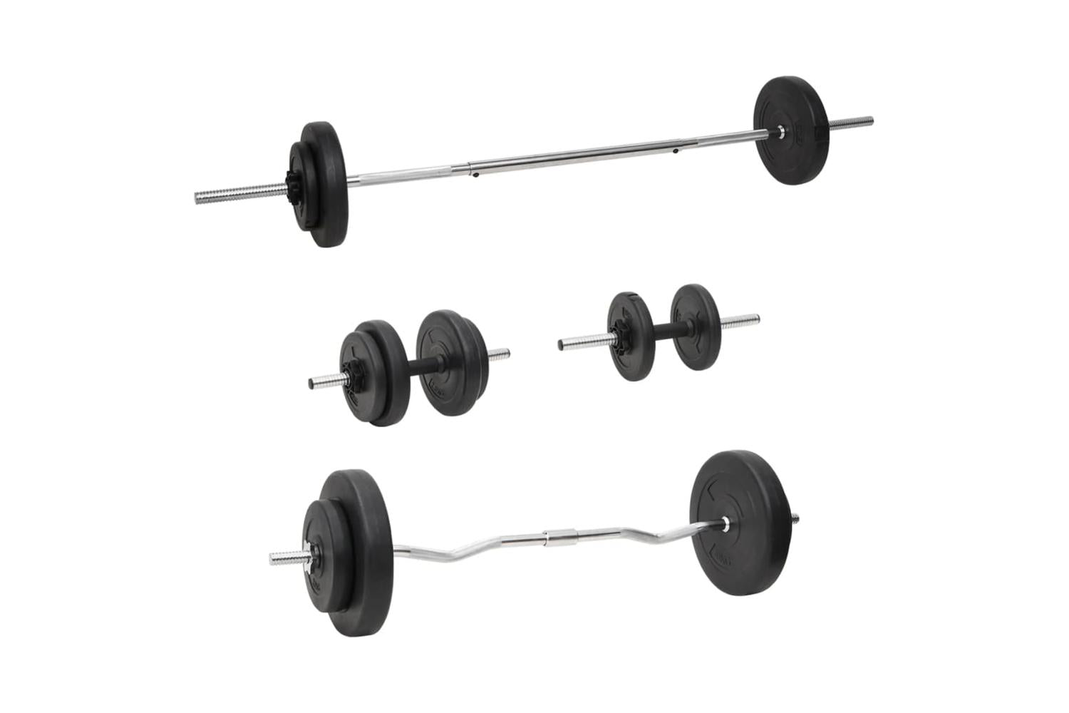 Vidaxl 3145027 Barbell And Dumbbell With Plates 60 Kg