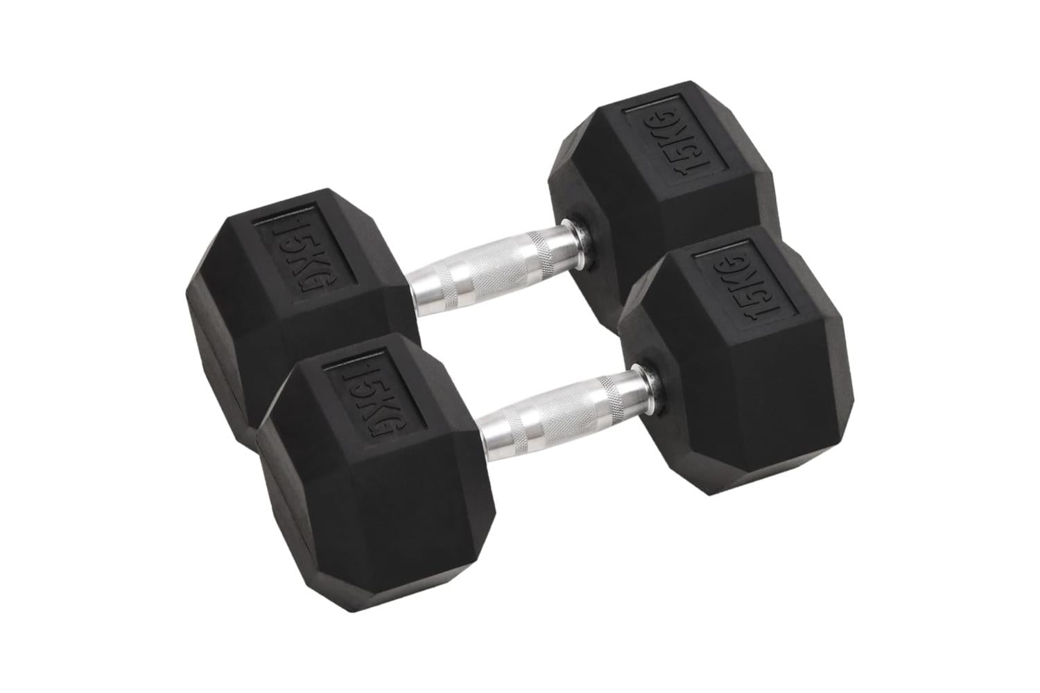Vidaxl 93606 Dumbbells 2 Pcs 30 Kg Cast Iron