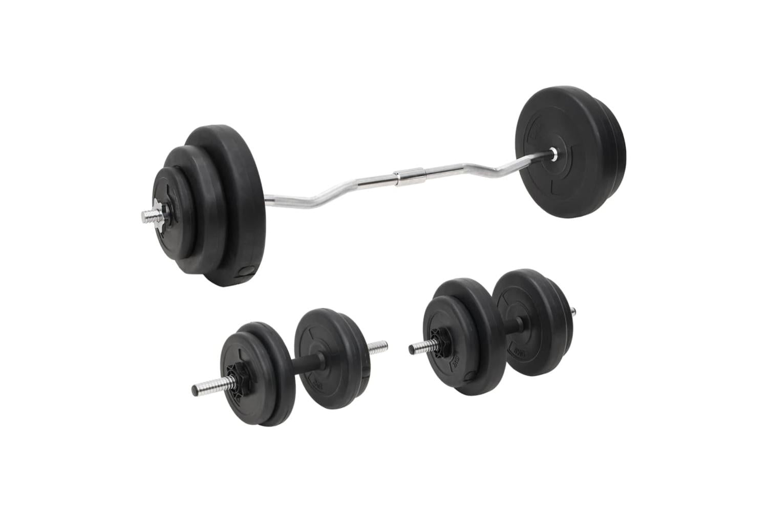 Vidaxl 3145025 Barbell And Dumbbell With Plates 60 Kg