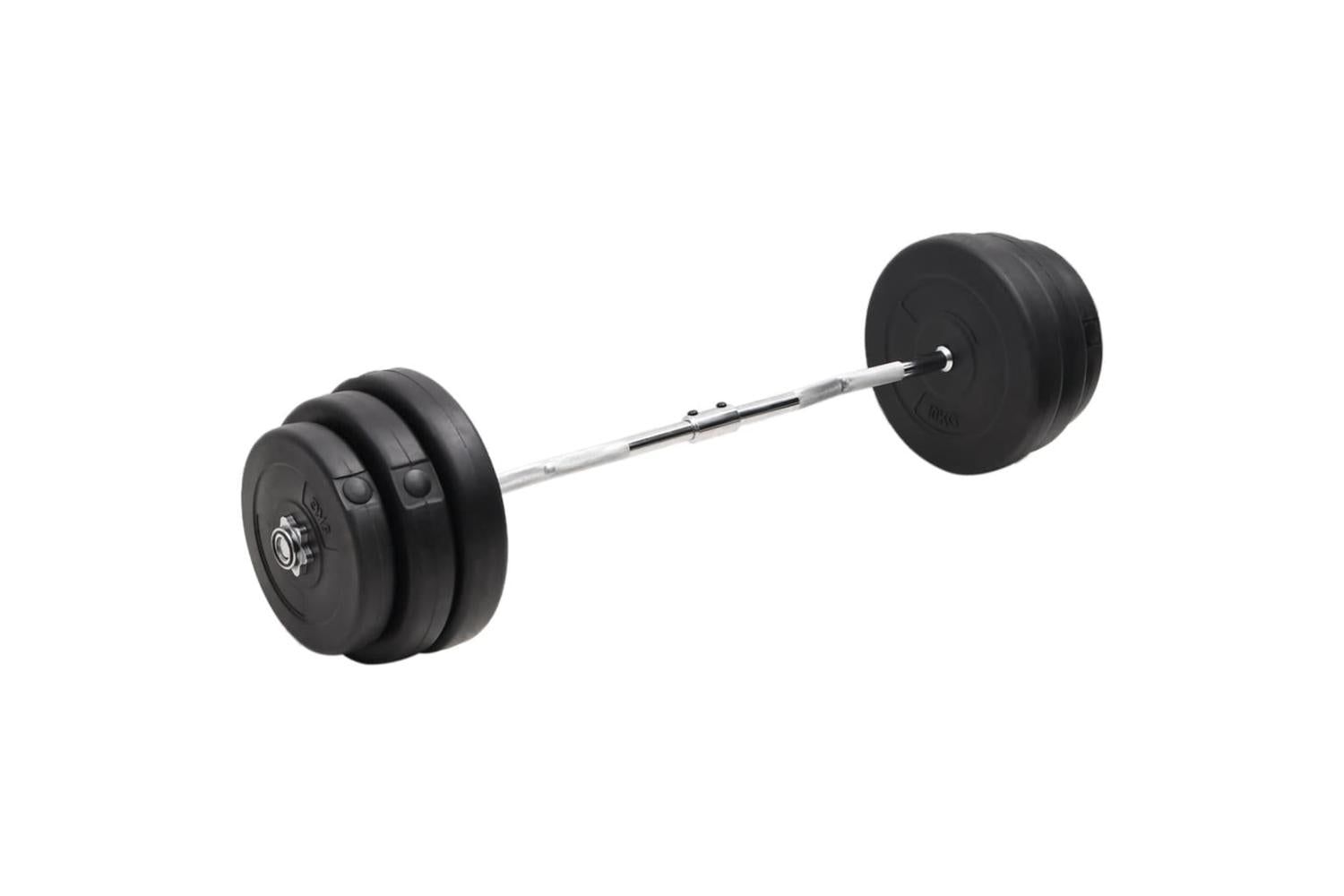 Vidaxl 3145022 Curl Barbell With Plates 90 Kg