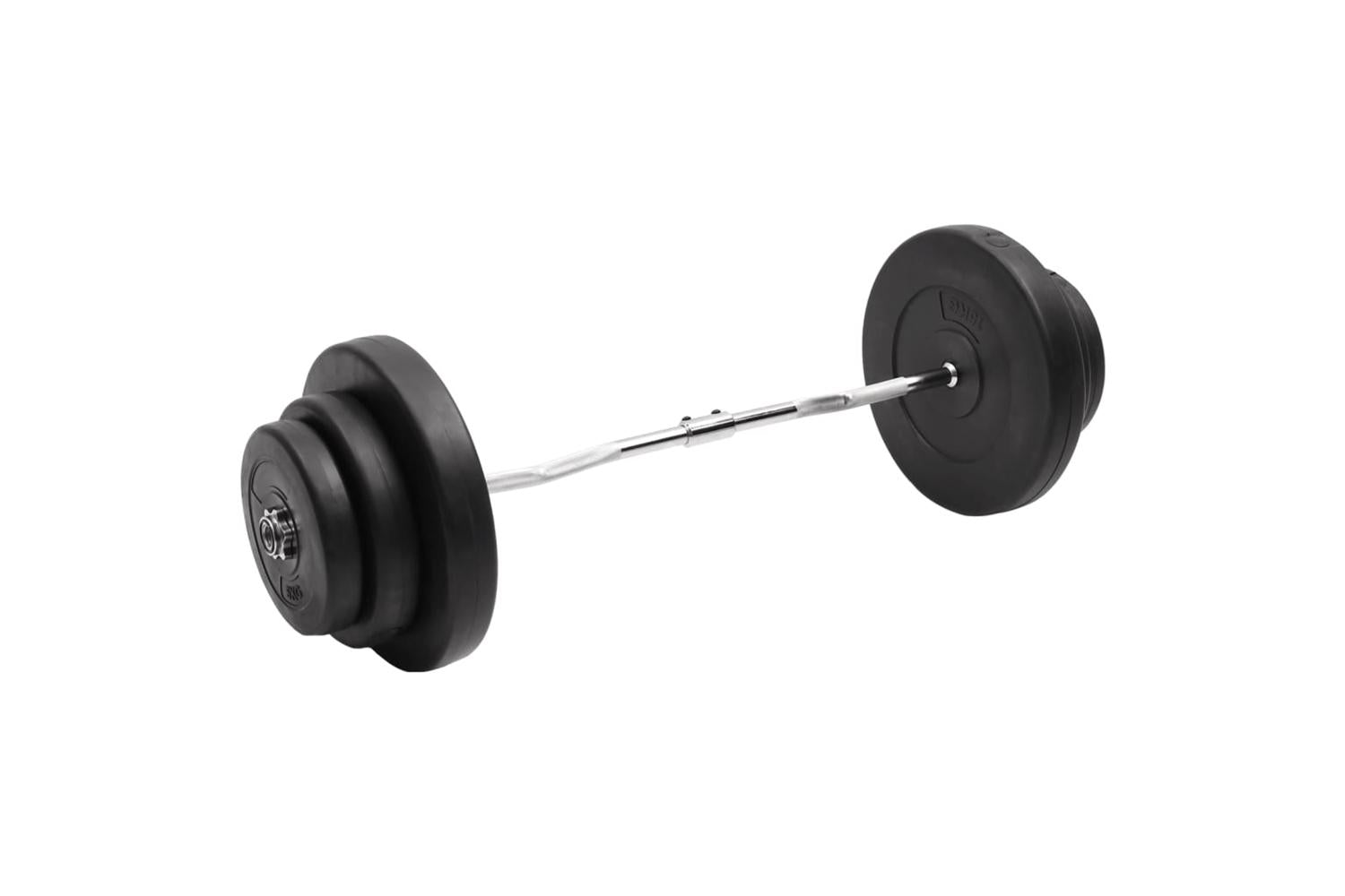 Vidaxl 3145018 Curl Barbell With Plates 60 Kg