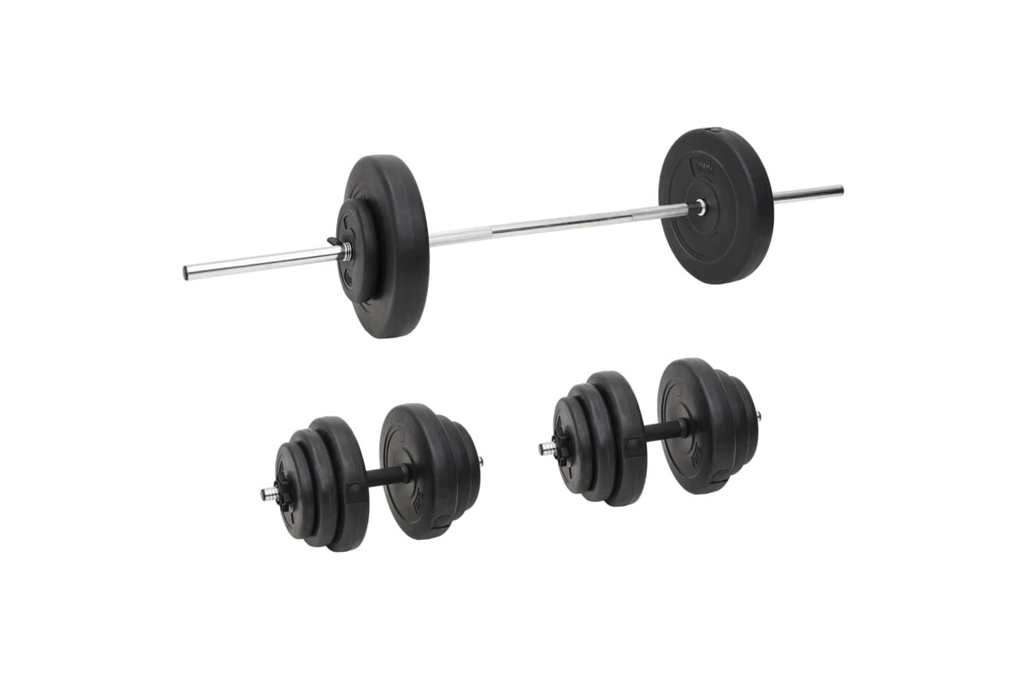 Vidaxl 3145024 Barbell And Dumbbell With Plates 60 Kg