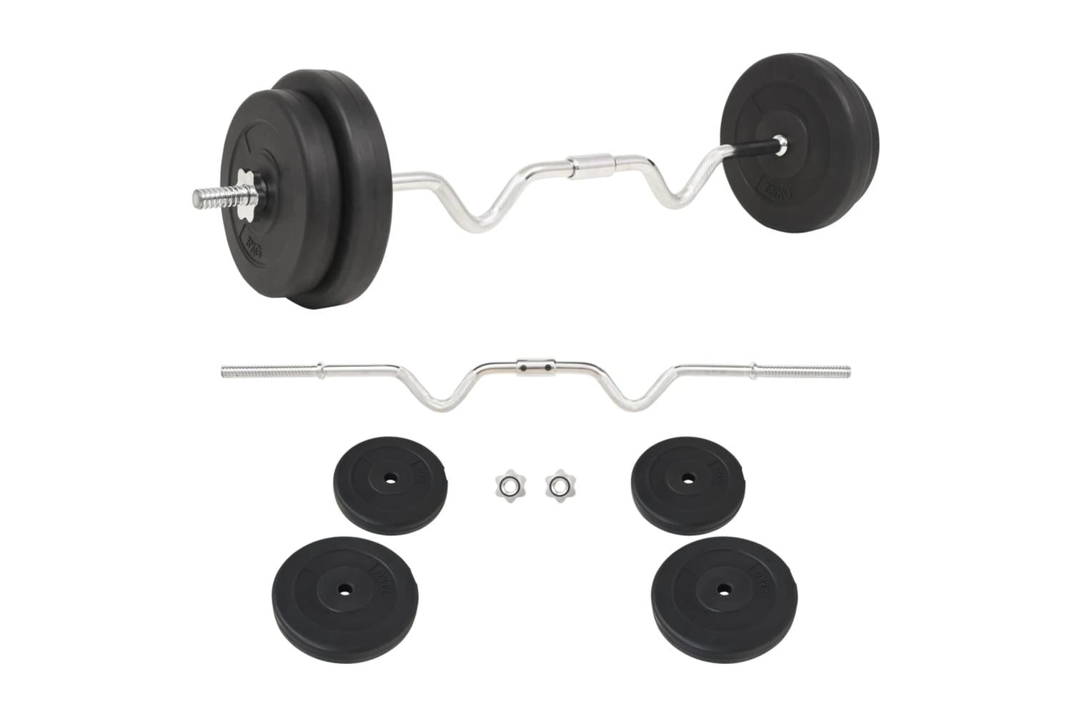 Vidaxl 91399 Barbell Set 30 Kg