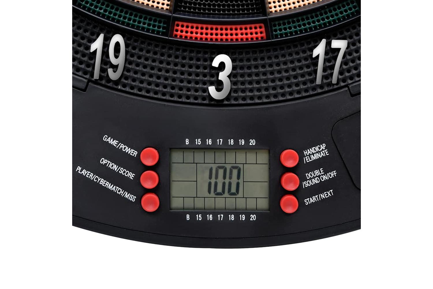 Vidaxl Electric Dartboard With Darts Black Polypropylene-7