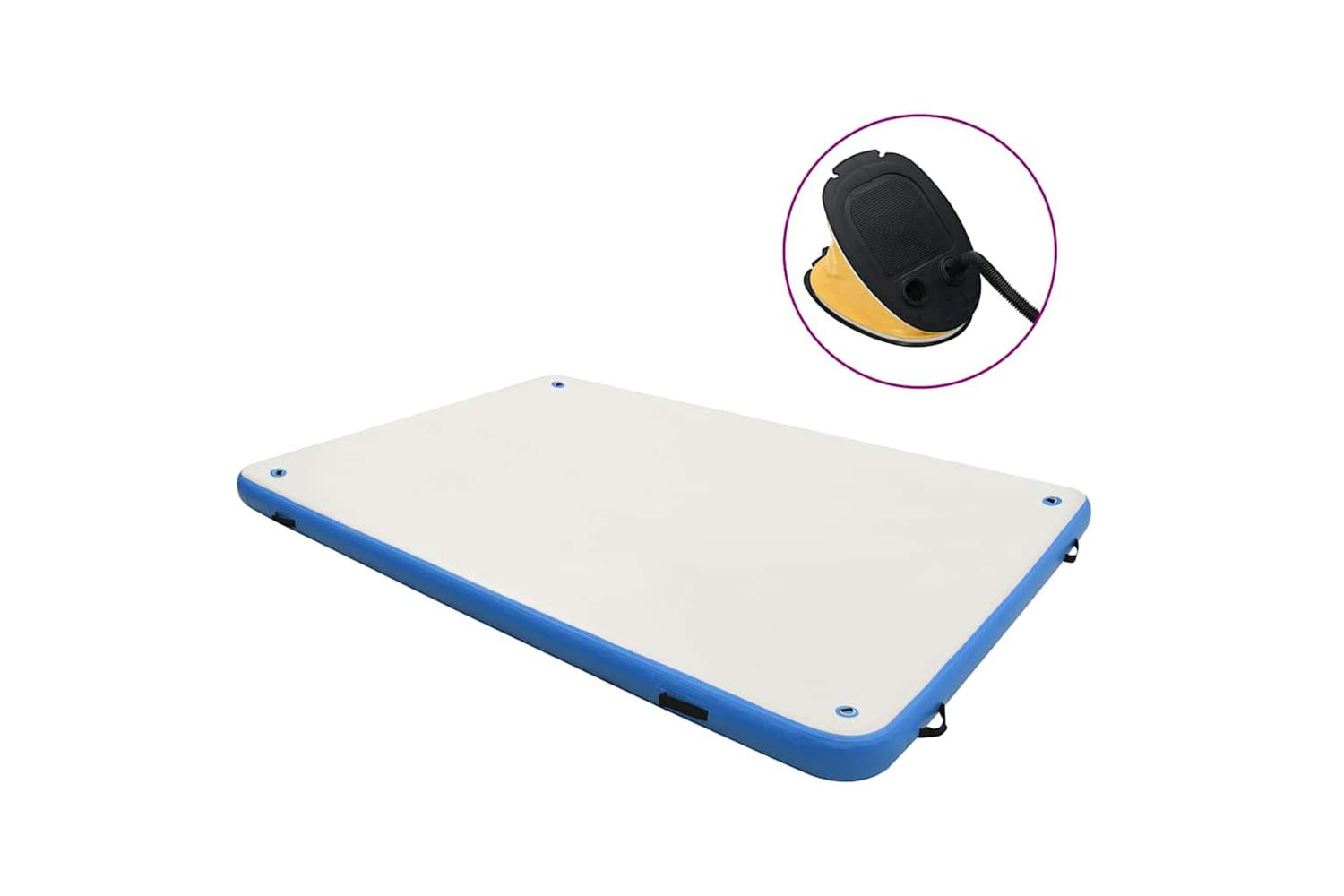 vidaXL 92722 Inflatable Floating Deck Blue And White 300x150x15cm
