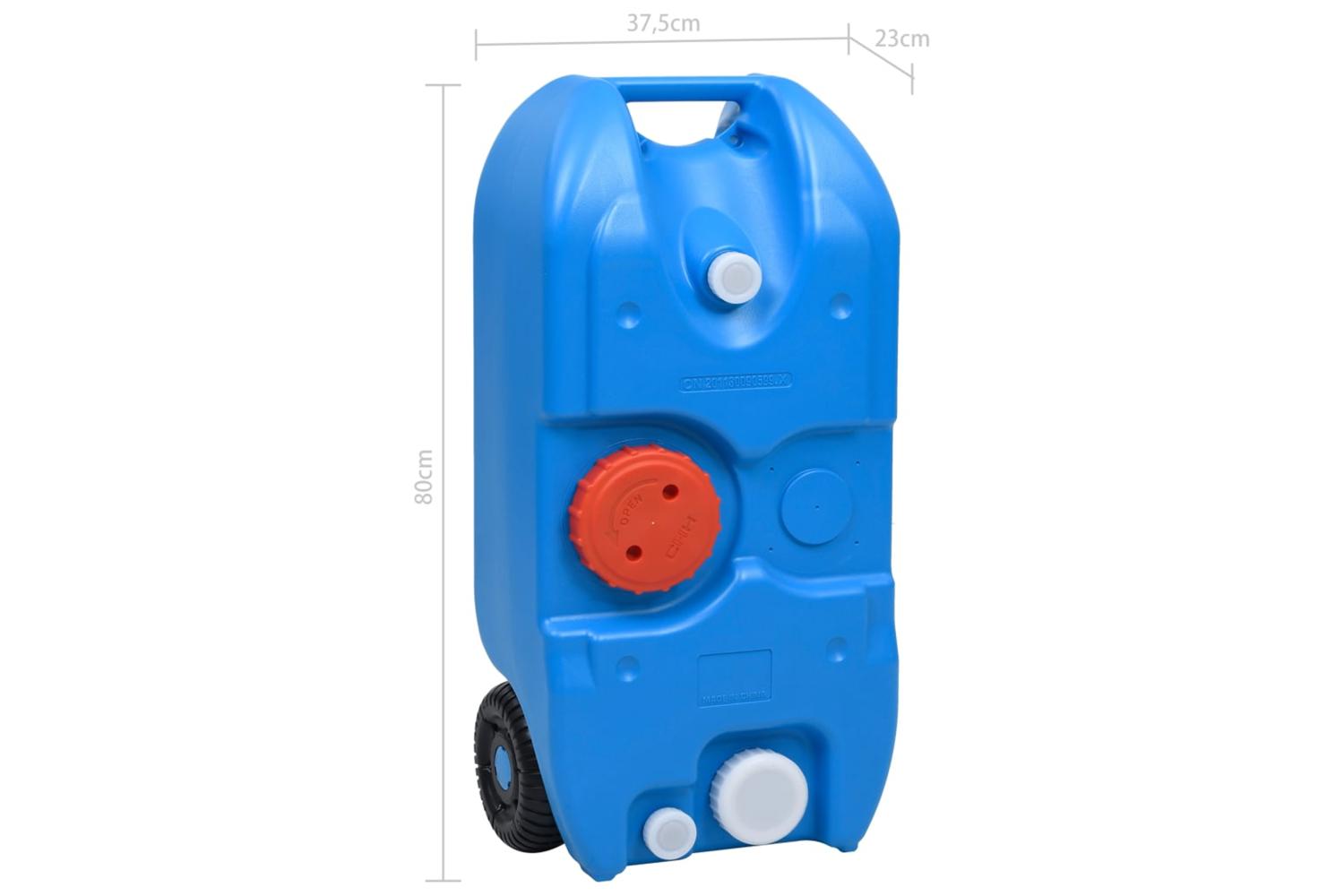 Vidaxl 30133 Wheeled Water Tank For Camping 40 L Blue-7