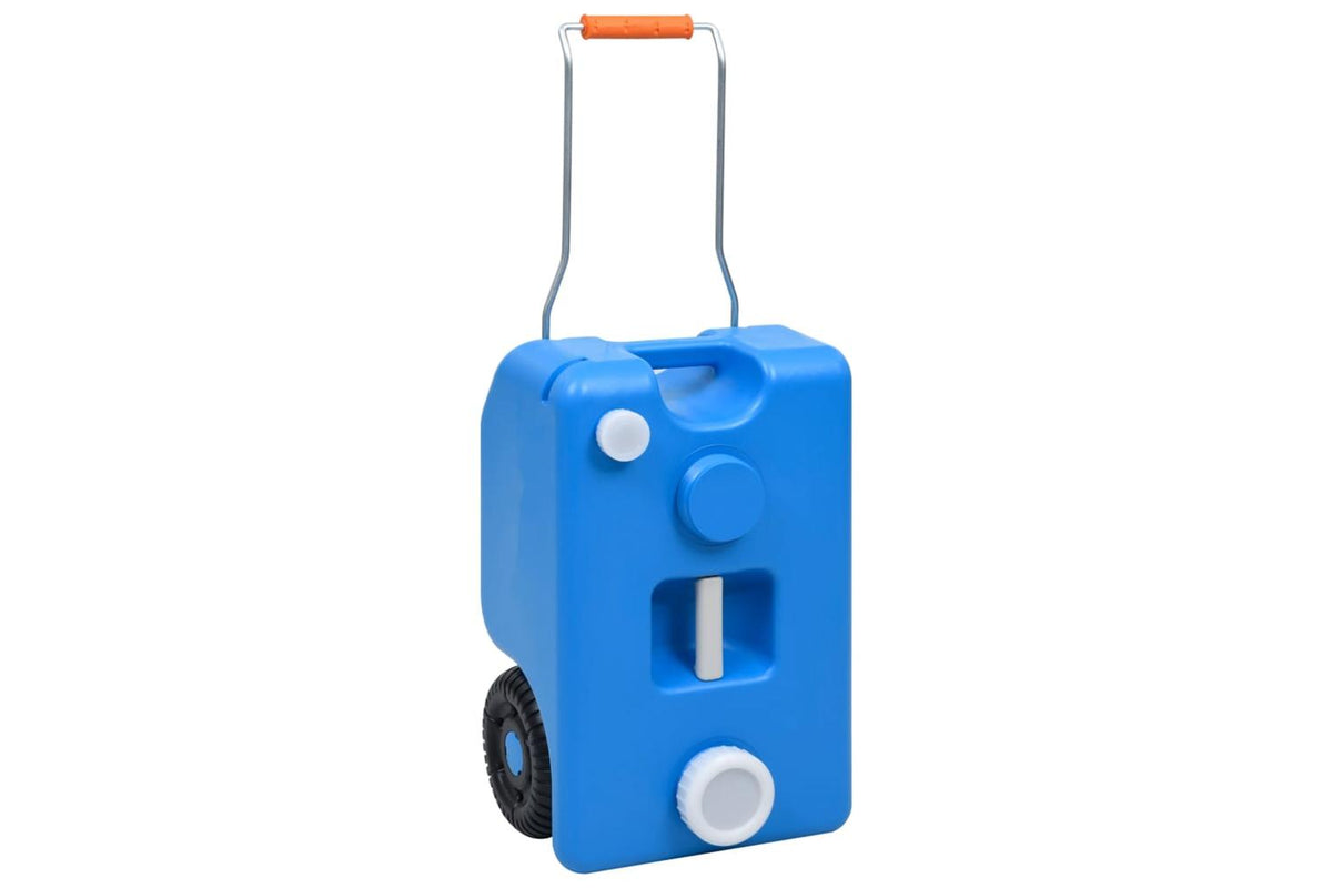 Vidaxl 30131 Wheeled Water Tank For Camping 25 L Blue