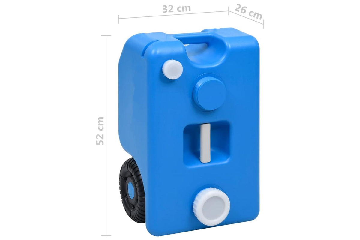 Vidaxl 30131 Wheeled Water Tank For Camping 25 L Blue-10