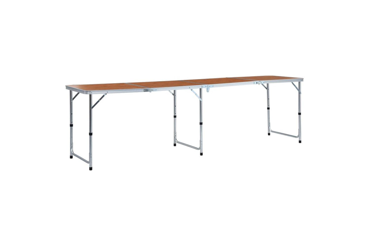 vidaXL 48176 Foldable Camping Table Aluminium 240x60cm
