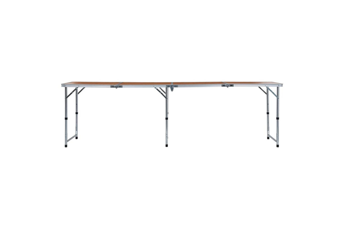 vidaXL 48176 Foldable Camping Table Aluminium 240x60cm-2