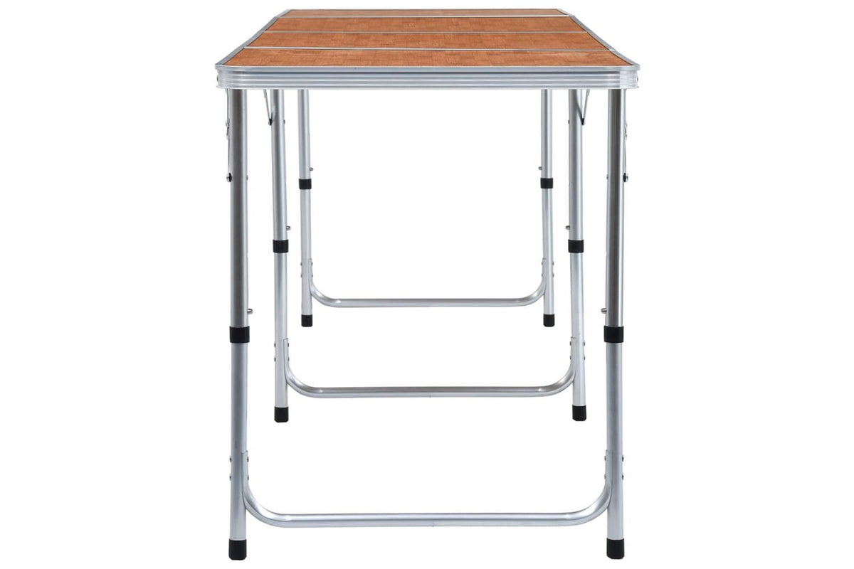 vidaXL 48176 Foldable Camping Table Aluminium 240x60cm-3