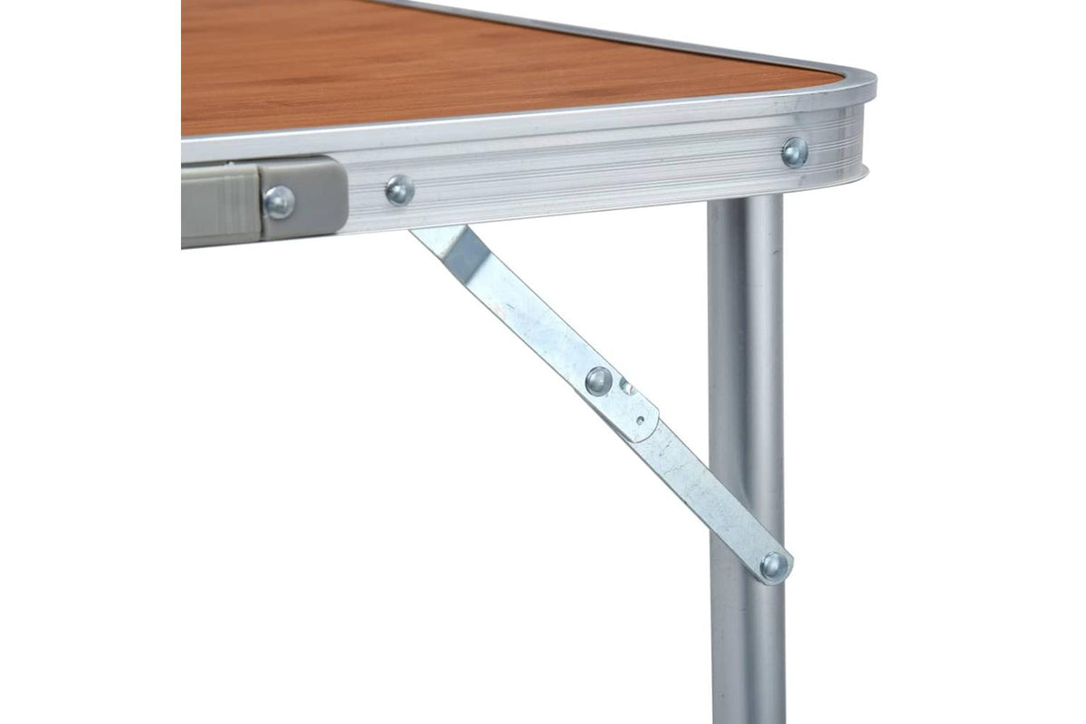vidaXL 48176 Foldable Camping Table Aluminium 240x60cm-8