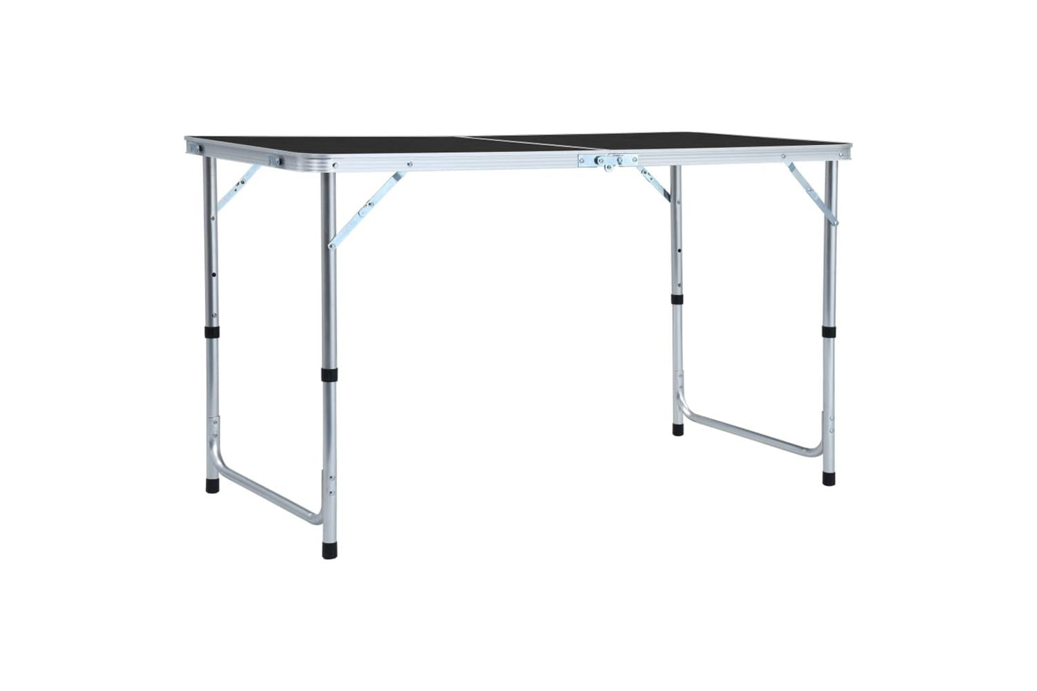vidaXL 48173 Foldable Camping Table Grey Aluminium 120x60cm