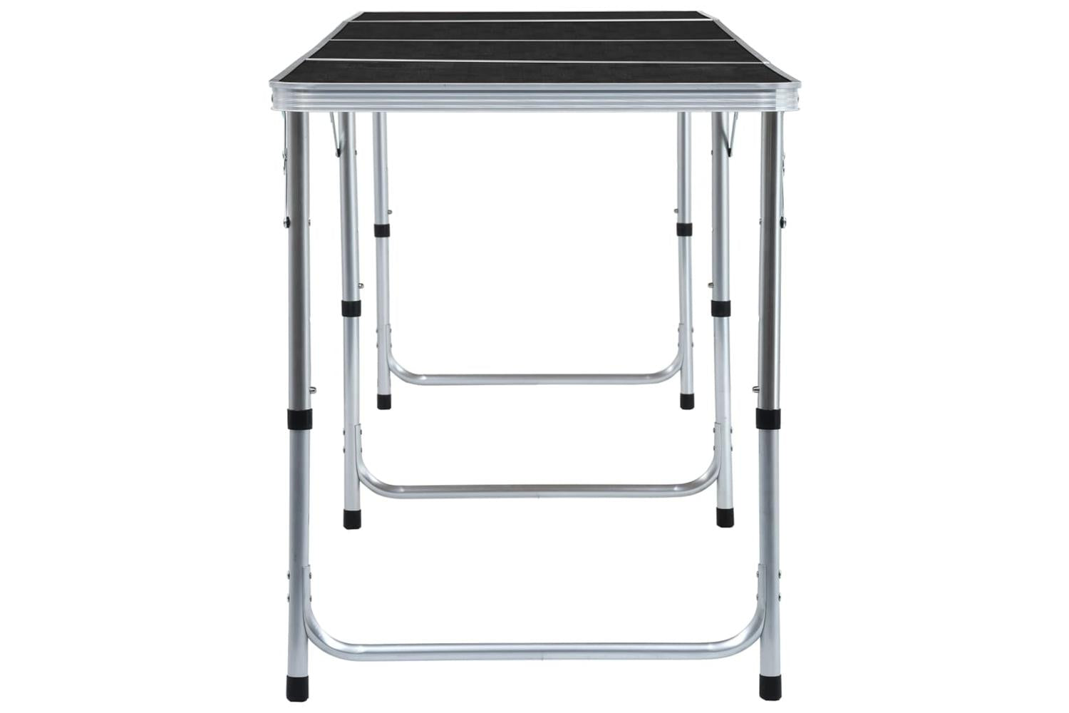 vidaXL 48177 Foldable Camping Table Grey Aluminium 240x60cm-4
