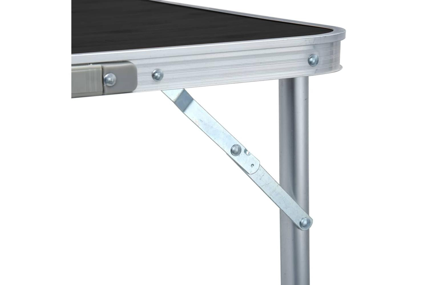 vidaXL 48177 Foldable Camping Table Grey Aluminium 240x60cm-7