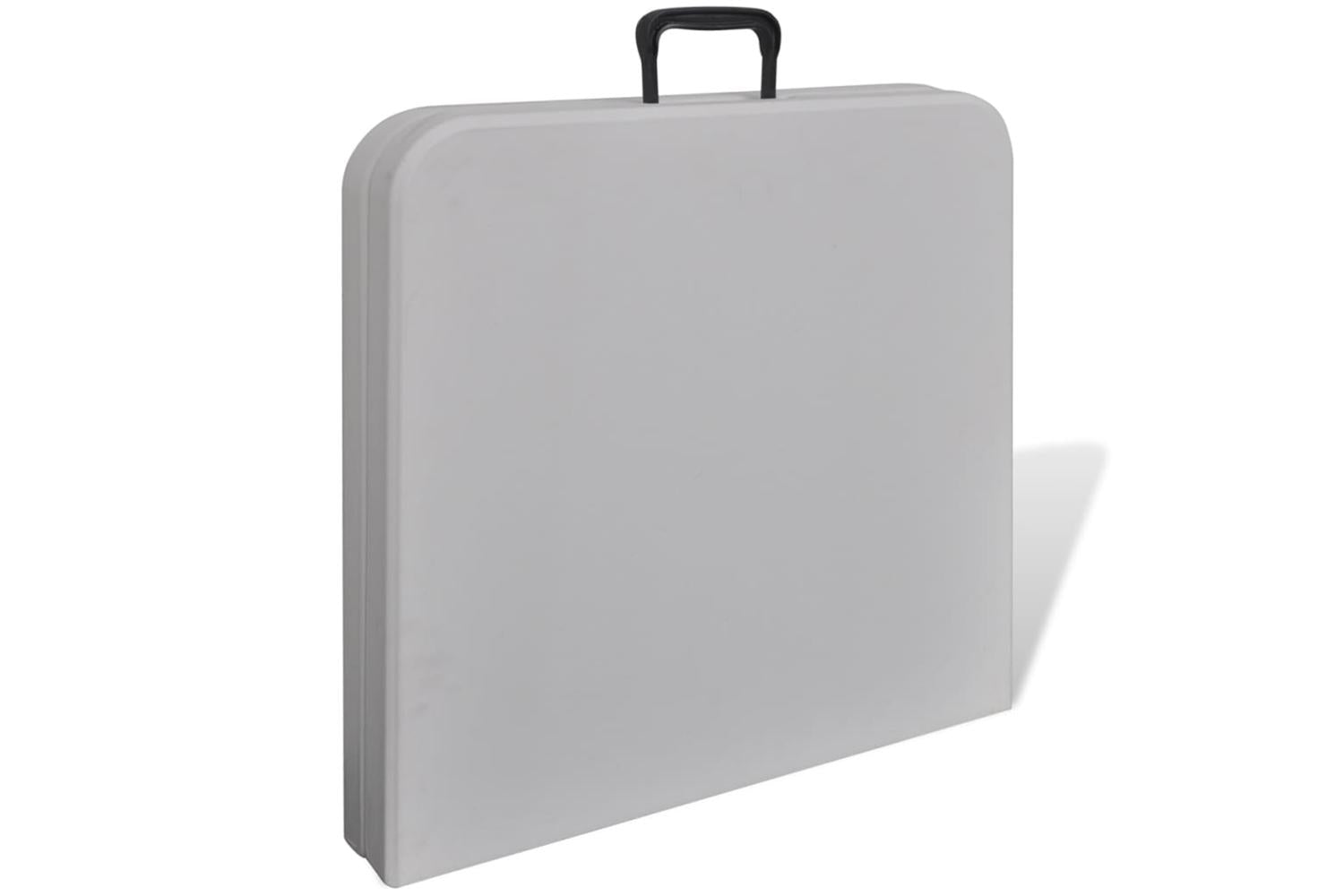 vidaXL 41568 Foldable Garden Table 122cm Hdpe White-3