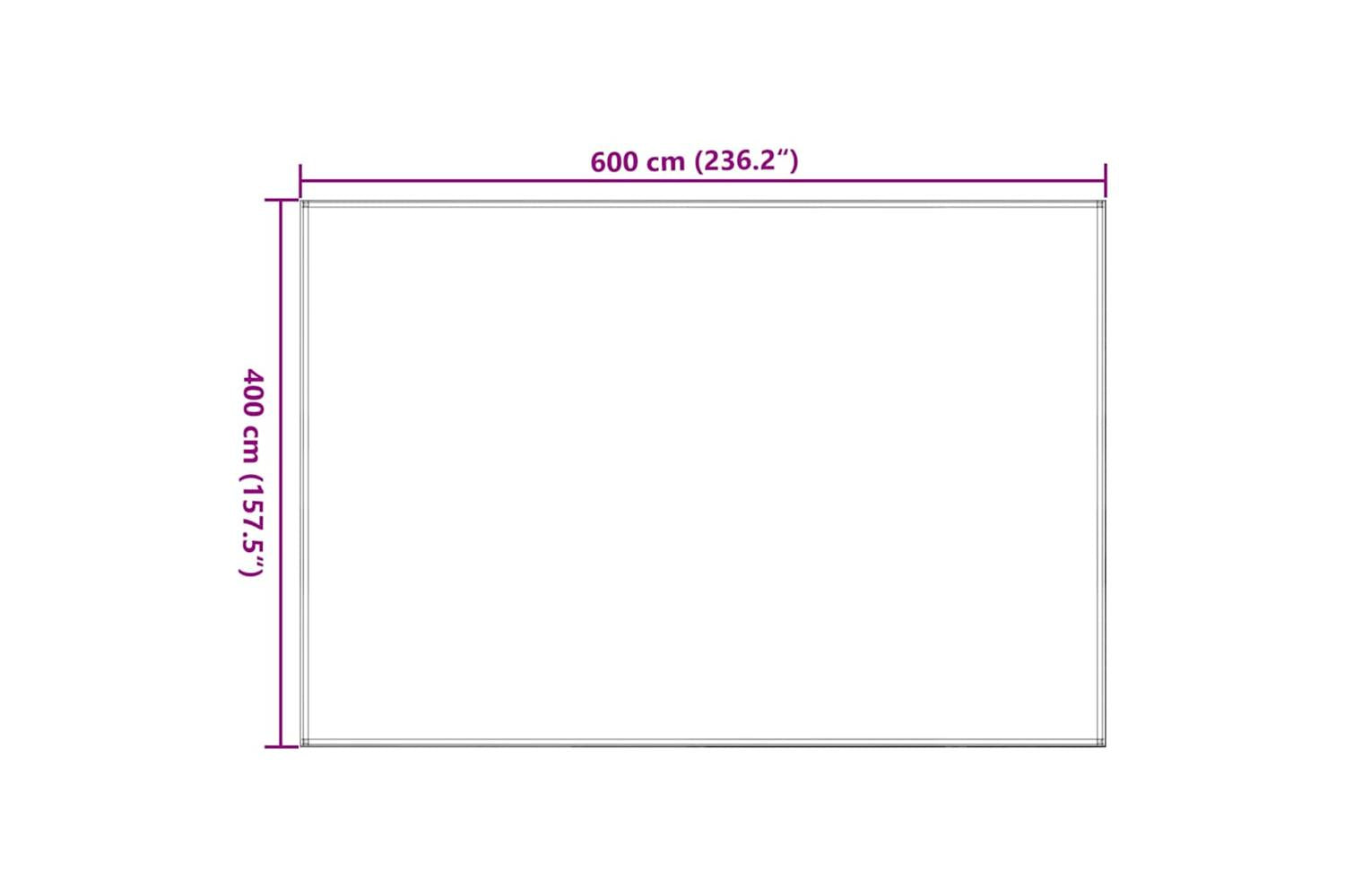 vidaXL 310773 Tent Carpet 400x600cm Beige-6