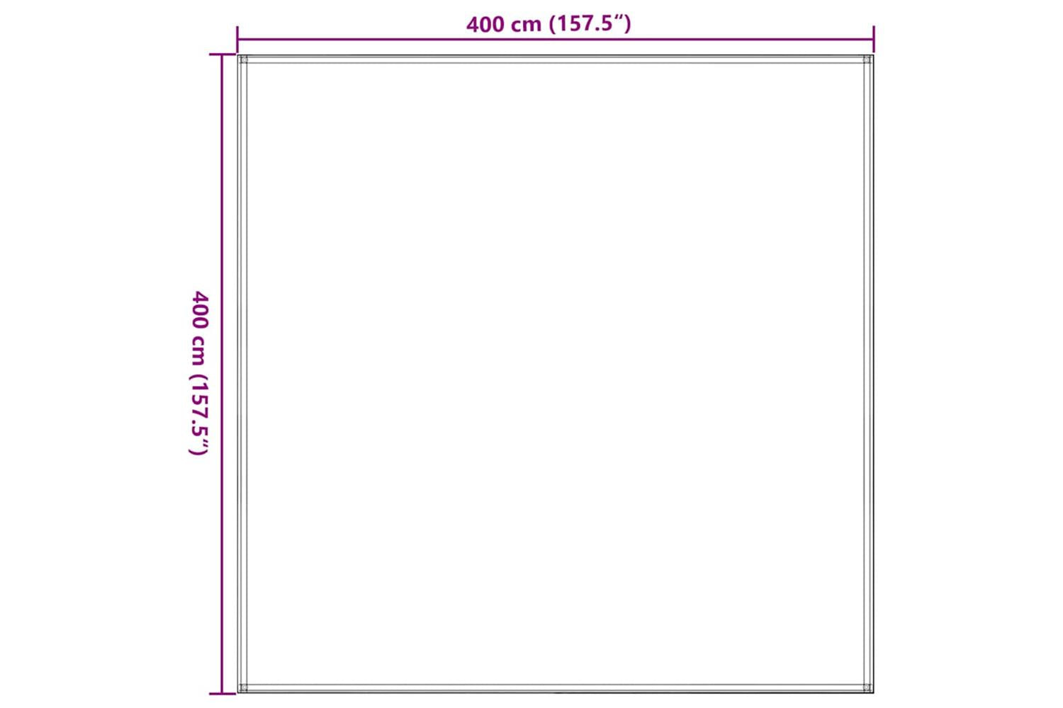 vidaXL 310771 Tent Carpet 400x400cm Beige-6