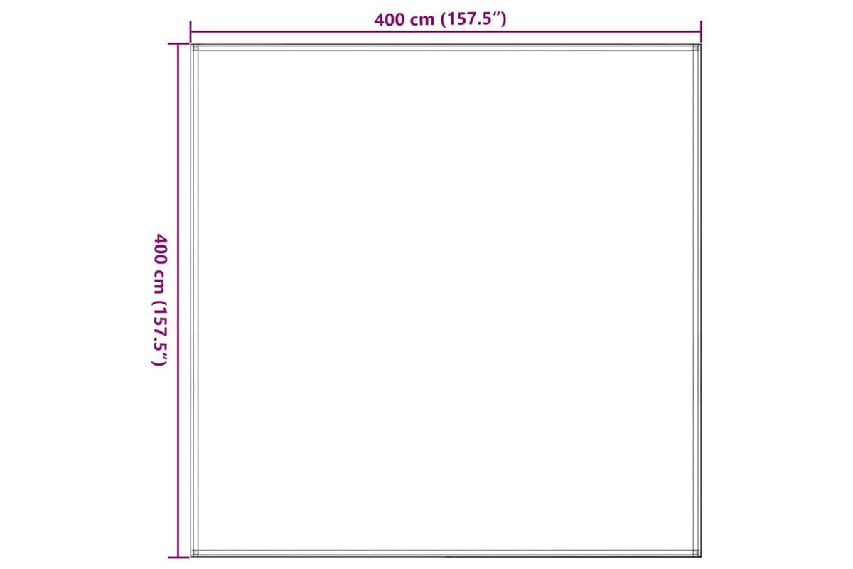vidaXL 310731 Tent Carpet 400x400cm Blue Hdpe-6