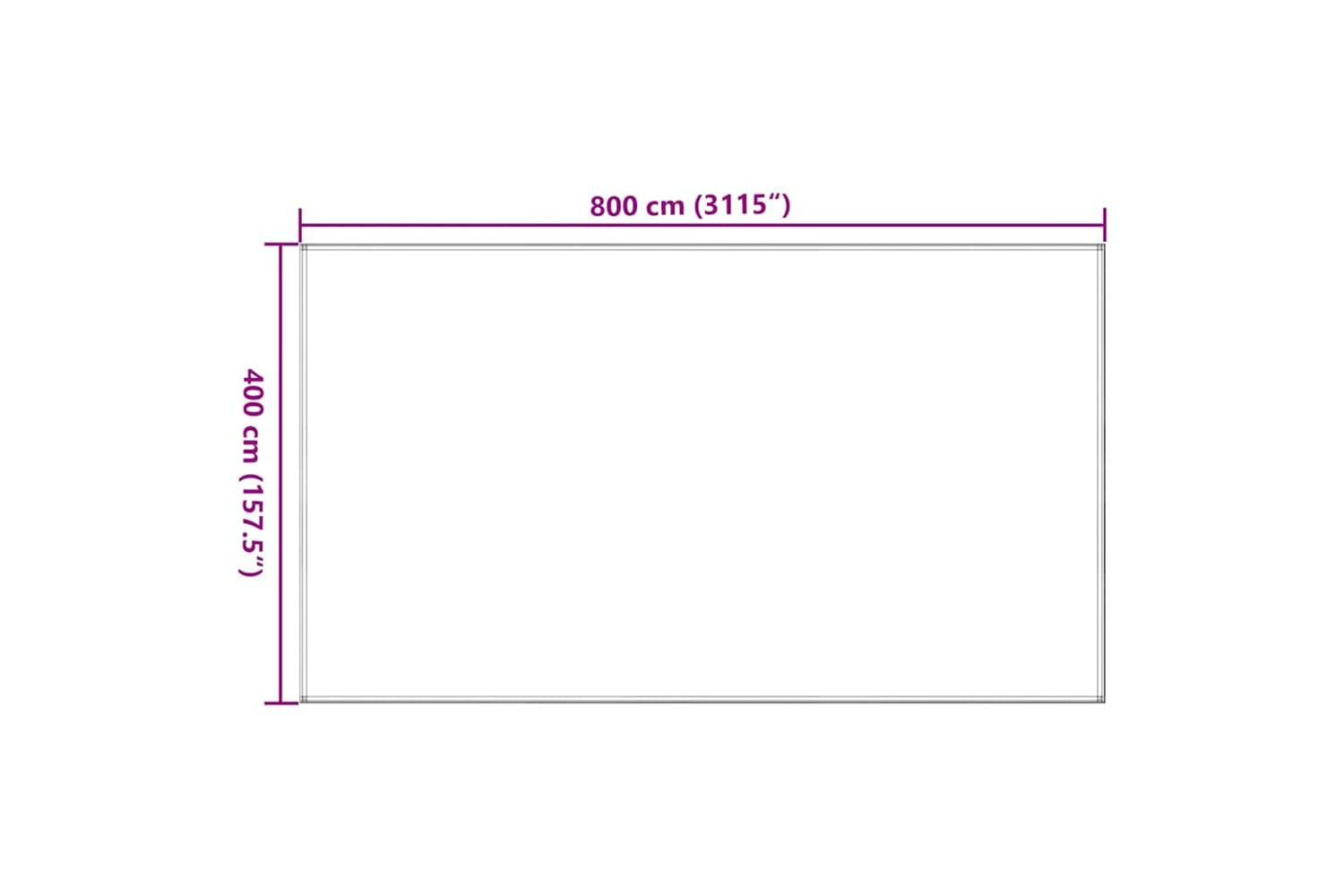 vidaXL 310715 Tent Carpet 400x800cm Dark Green Hdpe-7