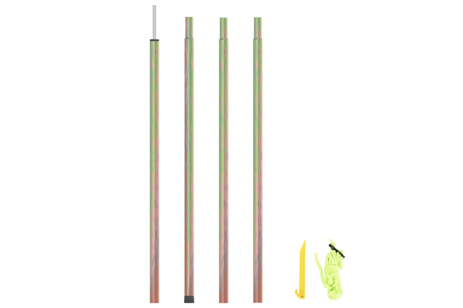 vidaXL 315220 Sunshade Sail Pole 200cm Galvanised Steel