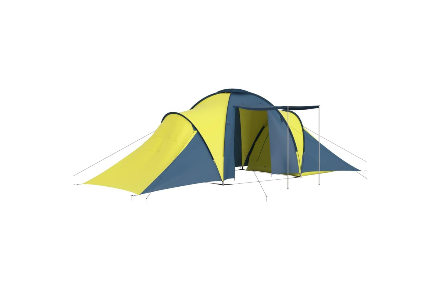Vidaxl 93185 Camping Tent 6 Persons Blue And Yellow