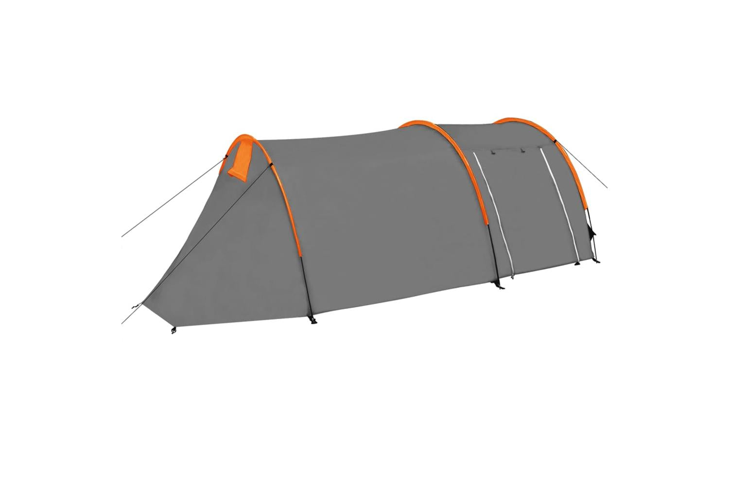 Vidaxl 93182 Camping Tent 4 Persons Grey And Orange