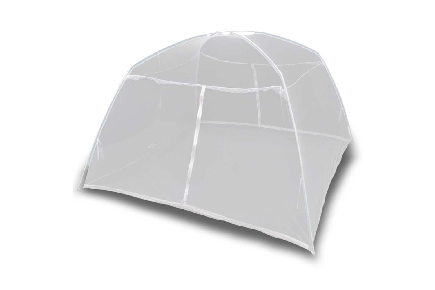 vidaXL 3054568 Camping Tent 200x120x130cm Fiberglass White