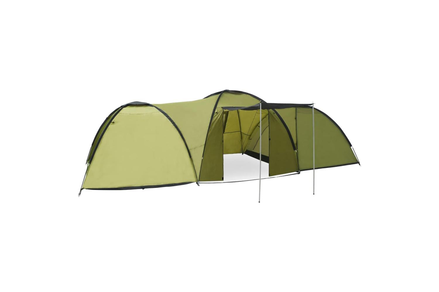Vidaxl 92231 Camping Igloo Tent 650x240x190cm 8 Person Green