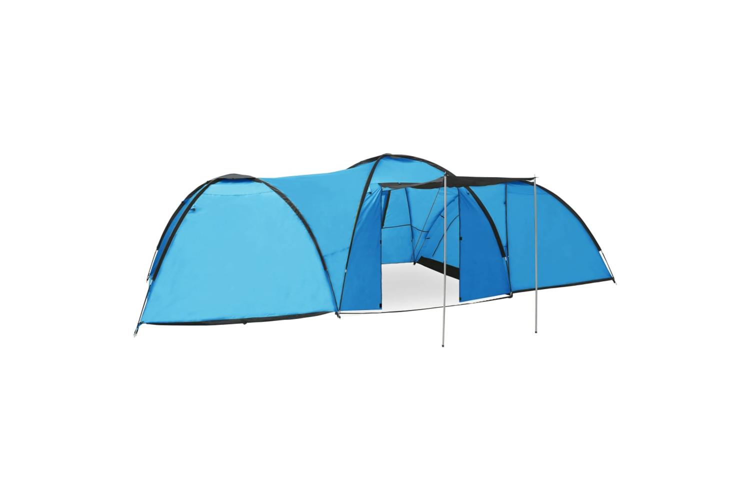 vidaXL 92230 Camping Igloo Tent 650x240x190cm 8 Person Blue
